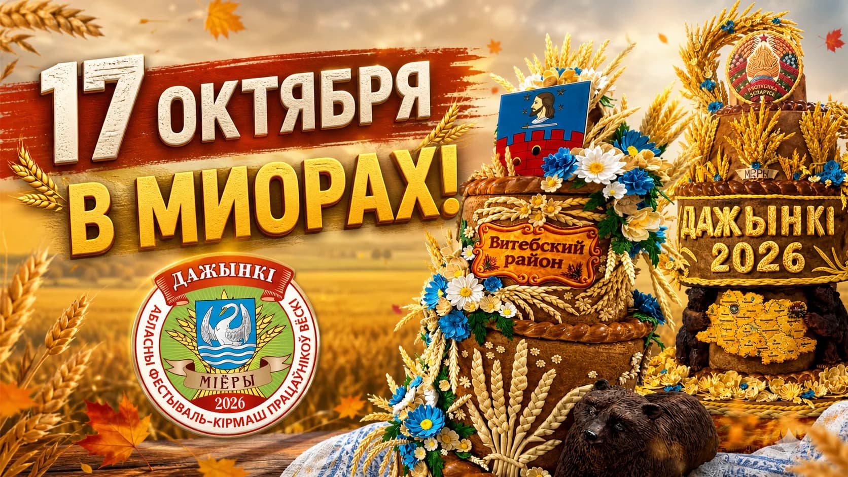 Завтра Миоры превратятся в главную праздничную площадку региона.