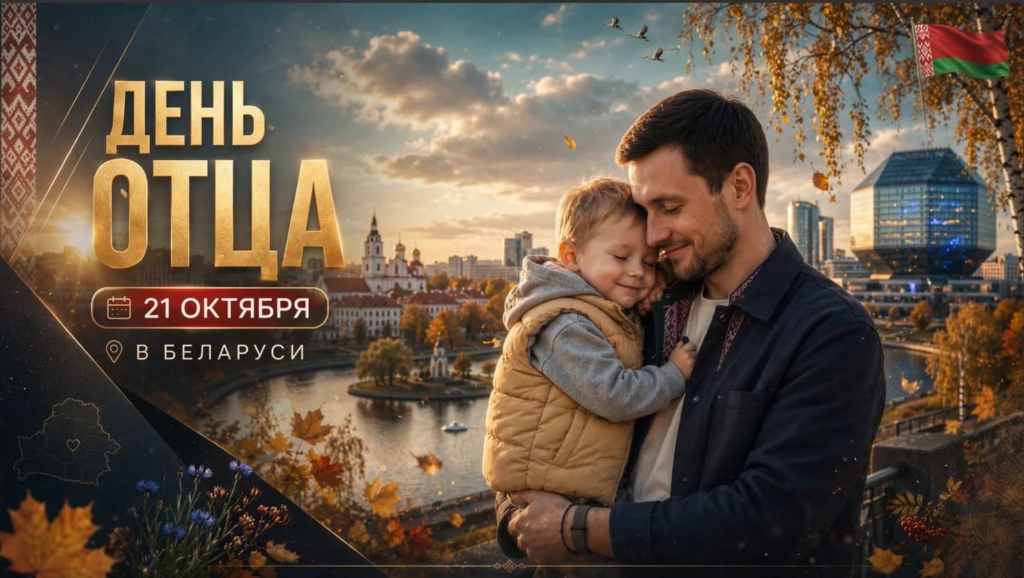 21 октября – День отца в Беларуси!